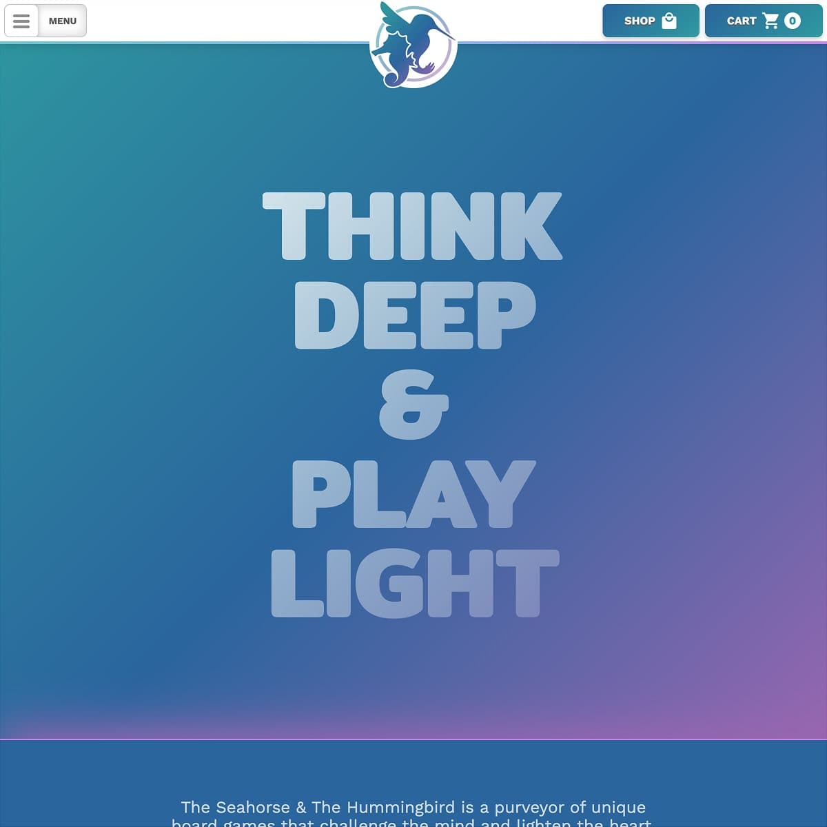 The Seahorse & The Hummingbird Alt Text